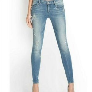 Guess Kate Skinny Jeans with Pearls